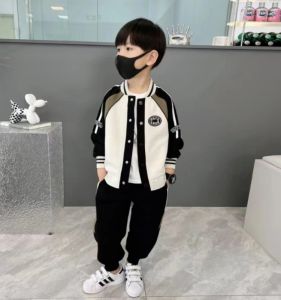 Fashionable Baseball Style Childrens Clothing Set Autumn 2023
