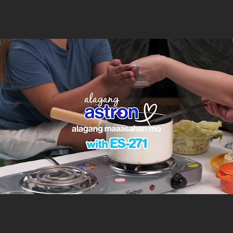 Astron ES-271 Double Burner Portable Electric Stove (Gray) (1000W