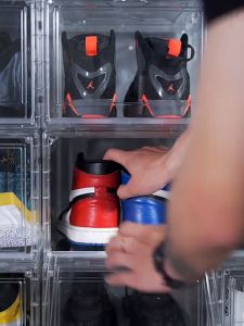 Acrylic Shoe Box Stackable Magnetic Shoe Box Transparent Shoe Storage Box Shoe Rack