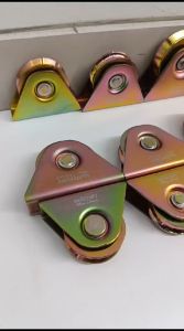 [2PCS] WILMER Roda Pagar 2.5 Inchi (60mm) Roda Pintu Paret Besi 2.5 Model Siku & Bulat Roda Gerbang