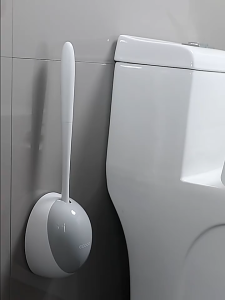 Shiok Living 🚀 ecoco new model Egg shape toilet brush TPE Silicone Head Wall Mount toilet brush