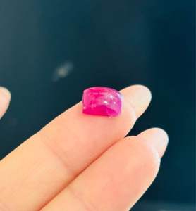 Mặt yên đá ruby nam phi hồng ngọc làm mặt nhẫn đẹp