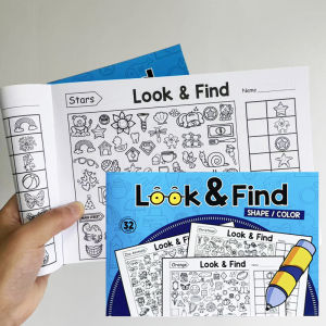 Coloring Book Activity Drawing Book Look & Find Game Book 32 Pages Concentration Fine Motor Skills Training Practice Book