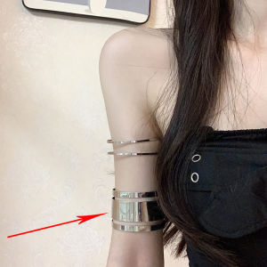 Fashionable Multi-Layer Hollow Line Bangle Stackable Punk Style Bracelet Popular Hand Jewelry Elegant Chic Arm Cuff Accessory