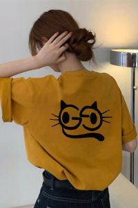 Brand Discount Withdraw from Cupboard Womens Clothing Big Sale Yellow Shoulder T-Shirt Short Sleeve Womens Summer Pure Cotton Loose Half-Sleeve Top Ins