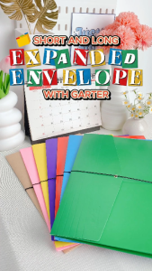 FCI Expanding Envelope With Garter Long/Short (7 variants color) Expandable Secure elastic garter closure keeps files safely in place