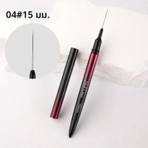 แปรงเพ้นท์เล็บ 1/6 ชิ้น ขนาด 6/9/12/15/18/25 มม. แปรงเจลเพ้นท์เล็บ แปรงทาสีเจล แปรงวาดลายเล็บ ปากกาออกแบบลายเล็บ