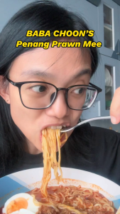 BABA CHOON’S HALAL Penang Prawn Mee (40 Years Heritage Recipe) - Air-Dried Ramen Rich Broth Paste Crispy Shallots