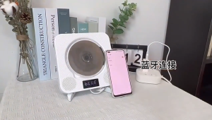 Wall Mounted CD DVD Music Player 1080P HDMI Vedio Bluetooth Protable Built-in Speaker FM Radio USB Home Learn English