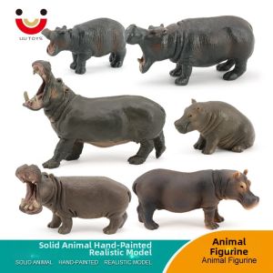 Tượng Hippo Động Vật Hoang Dã Giáo Dục Bằng Nhựa