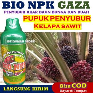 Pupuk Penyubur Akar Batang Dan Daun Kelapa Sawit NPK GAZA 500ml Pupuk NPK Cair untuk Bibit Kelapa Sawit - Pupuk Penyubur Daun Dan Bunga Klapa Sawit - Pupuk Penyubur Daun Dan Batang Sawit Bibit