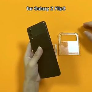 Anti Yellow Shockproof Transparent Cover Compatible For Z Flip 8 7FE 6 5 4 3 Protective Cover Transparent Shockproof TPU Case Cover Compatible For Samsung Galaxy Z Flip 7 6 5 4 3 Flip3 Flip4 Flip5 Flip6 Flip7 5G PC Hard Clear Case