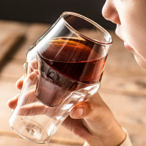 New Creative Double-layer Glass Cup Espresso Coffee Cup Anti-scalding Milk Party Brandy Wine Teacup Mug 100/250/300ml