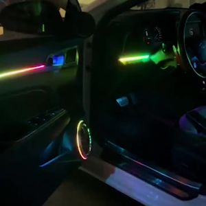22 in 1 Universal LED 6*110CM Interior Acrylic Strip Full Color Streamer Car Ambient Lights RGB 64Color Symphony Atmosphere Lamp