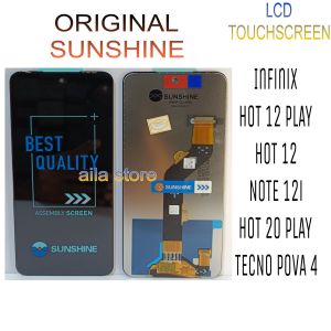 LCD TOUCHSCREEN INFINIX HOT 12 PLAY/HOT 12/ NOTE 12i/HOT 12 PLAY/TECNO POVA 4/X6816/X6817/X6818/X6819/X6825 ORIGINAL SUNSHINE FULL SET