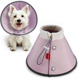 Soft Dog Cone Collar Alternative After SurgeryReflective E-Collar for Small Dogs and CatsComfy Dog Recovery Collar for Wound CareAdjustable Elizabethan Collar to Stop Licking