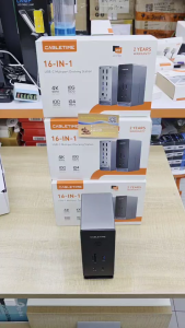 CABLETIME 16-in-1 USB-C DOCKING STATION รองรับ M Book และ Windows รุ่น CB18G with SSD Enclosure