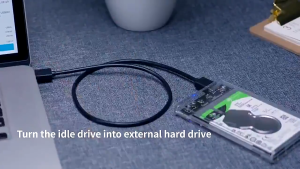 กล่องใส่ HDD external hard drive SSD 2.5inch ฮาร์ดไดรฟ์ USB 3.0 แบบใส อินเทอร์เฟซ USB ง่ายต่อการติดตั้ง