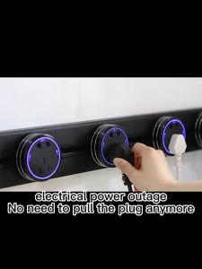 【BUY 1 TAKE 1】Power Track Socket Universal Power Adapter Socket Outlet 8000W Modern Electric Wall Outlet with LED for Living Room Office Kitchen Movable Track Socket