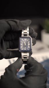 Jam Tangan Wanita Alba AH7DW9X1 Tank Blue Dial Stainless Steel Strap