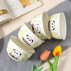 Bát Sứ Dễ Thương Hoạt Hình Gấu Trúc Dùng Tại Nhà Bát Ăn Nhẹ Bát Cá Nhân Bát Sứ Dùng Tại Nhà Chất Liệu Sứ Xuất Xứ Trung Quốc