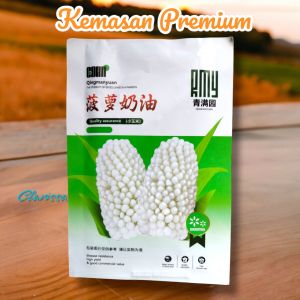 (KEMASAN PREMIUM) BIJI/BENIH JAGUNG STRAWBERRY MINI POPCORN PUTIH ( isi -+45 butir)