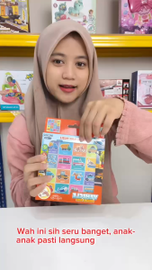 Mainan Anak 051 2-IN-1 BUILDING BLOCK PUZZLE Mainan Edukasi Anak Puzzle Papan Gambar Belajar Warna