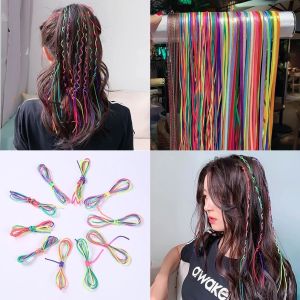 Korean Braided Hair Headband Dirty Braids Ribbon Hair Tie Colourful Ribbon Ponytail Headdress