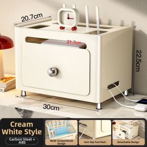 TIANDIYU | Cable Organizer TV Set-top Box Storage Shelf