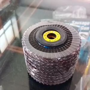 กระดาษทรายซ้อน Telinal 4 นิ้ว 1ชิ้น สำหรับเจียรและขัดโลหะ ไม้ ขัดสนิม