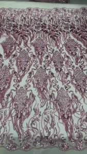 French African Tassels Lace Fabric 2026 Beaded High Quality Embroidery For Women Wedding Dress Nigerian Sequin Lace Fabric