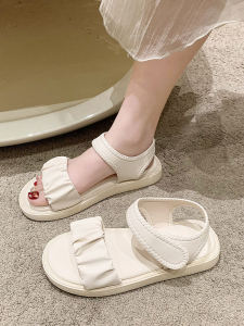 French Style Flat Bottom Sandals Womens Summer Fairy Wind Outdoor Wear 2025 New All-Match Casual Roman Shoes Fashionable