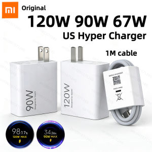 Xiaomi | Original 120W 90W XIAOMI 17 Pro Max 14T 15 Ultra 13T 12T Redmi Note 13 Poco F8 F7 X7 M8 Pro Charger Turbo Fast Cargador US Plug
