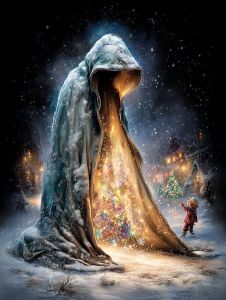 Kayou | 500/1000/1200/2000 PCS Jigsaw Puzzles Ghost and Child Snow Scenery Family Activity Games for Gameroom Bedroom Gifts Home Decor