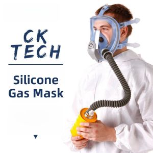 PROVIDE | Full Face Mask Chemical Industry Dustproof Protective Gear Comprehensive Closure Anti Poison Tube Filter Tank Spray Painting