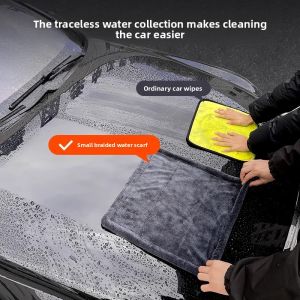 MONLEYTA | German Thickened Absorbent Towel Car Wash Cloth Double Sided No Trace Hairless Multi-Functional Cotton Towel For Car Care