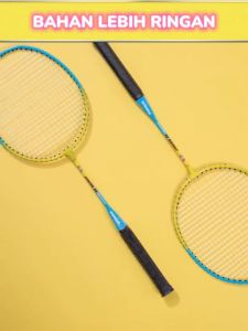 Raket Badminton Anak Remaja Raket Bulutangkis Anak Umur 6-16  Tahun Paket Set Kok Nilon