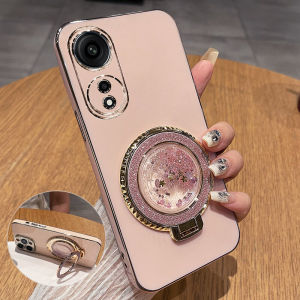 Oppo A1 pro Silicone Case Full Cover Anti-Fall with Stand Lightweight Soft Shell Womens Style Fashionable Luxury Feel