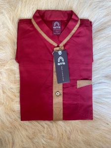 Grosir Baju Kemeja Koko Pakistan Kasual Couple Simple Koko AlQarni Putih