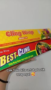 Plastik Cling BEST CLING PLASTIC WRAP 30 Cm x 30 M PLASTIK MAKANAN FOOD WRAPPING Plastik Wrapping