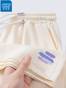 กางเกงขาสั้นทรงตรงผ้าฝ้ายแท้สีขาว ทรงลำลองสำหรับใส่กลางแจ้งในช่วงฤดูร้อนสำหรับผู้หญิง กางเกงขาสั้นทรงกีฬา 5 นิ้ว ทรงเข้ารูป เอวกลาง