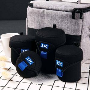 JJC Neoprene Lens Case Pouch Lens Protector for Canon Nikon Fuji Fujifilm Olympus Panasonic Samsung Sigma Tamron Lens Soft Comfortable Durable and Elastic with a Carabiner