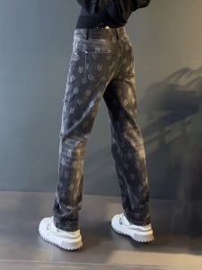 Luxurious Loose Fit Straight Leg Jeans for Men Casual Stylish plus Size Fashionable Youthful Trendy Chinese Brand