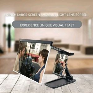 Kaca Pembesar Layar Hp 2 in 1 Screen Magnifier 12" with Phone Holder