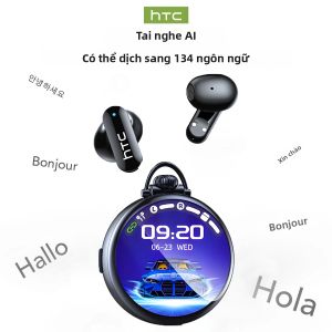 Tai Nghe Dịch Thuật Không Dây HTC NE71 Bluetooth TWS Thiết Kế Trong Tai Màn Hình LED Thông Minh Âm Thanh HiFi Khử Tiếng Ồn Điều Khiển Cảm Ứng