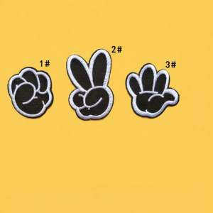 Self-Adhesive Black Patch down Jacket T-shirt Fashion Cloth Stickers Pants Embroider Badge Seamless Holes Fixing Decoration