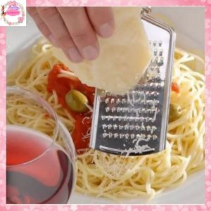 Parutan Keju Stainless Steel Alat Parut Cokelat Wortel Kentang Sayur Grated Cheese 21Cm Serbaguna