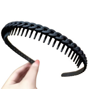 Anti-Slip Toothed Hairband Womens Special for Washing Face Summer New Style Pressed Hair Headband Frizz Beating Hair Clip