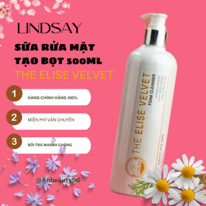 [Chính hãng] Sữa rửa mặt tạo bọt The Elise Velvet Lindsay 500ml