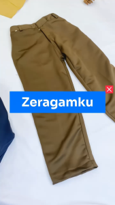 ZERAGAMKU Seragam Sekolah Celana SD Coklat Pramuka Panjang Bahan Elemen